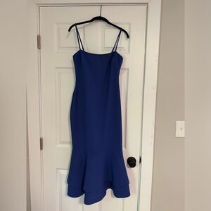 LIKELY blue midi dress